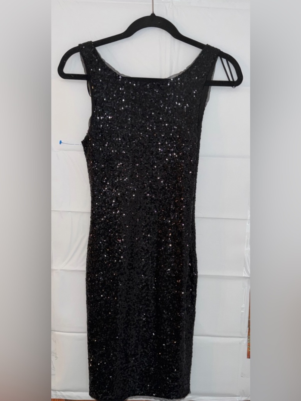 Zara Black sequenced dress size small